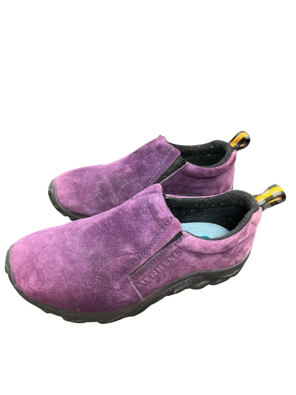 Merrell kids suede purple moc slip on casual hiking shoes sz 5 SKU 10-795